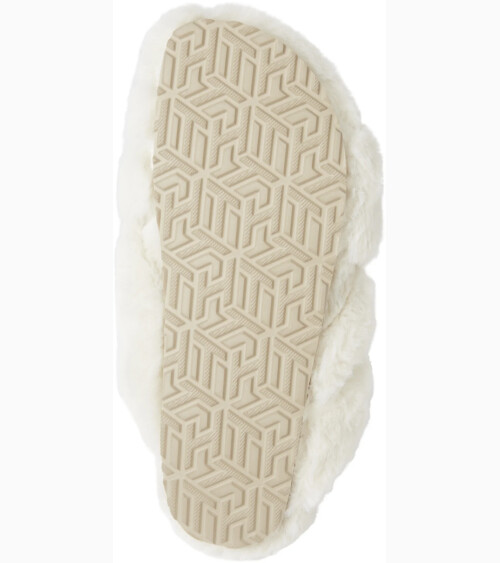 Tommy Hilfiger open toe fabric slippers