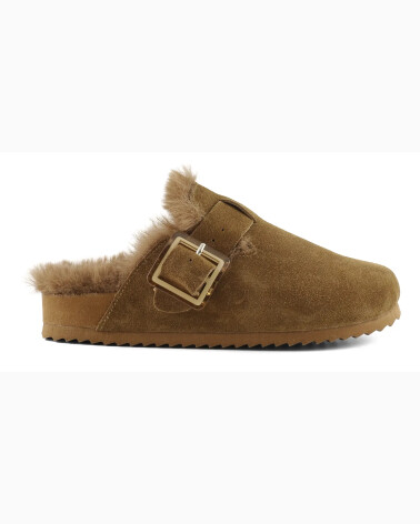 Pantofole aperte in camoscio Colors Of California