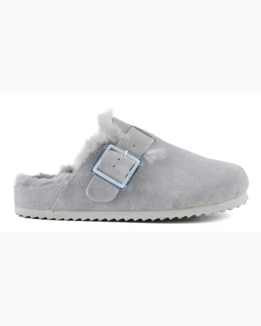 Open suede slippers Colors Of California