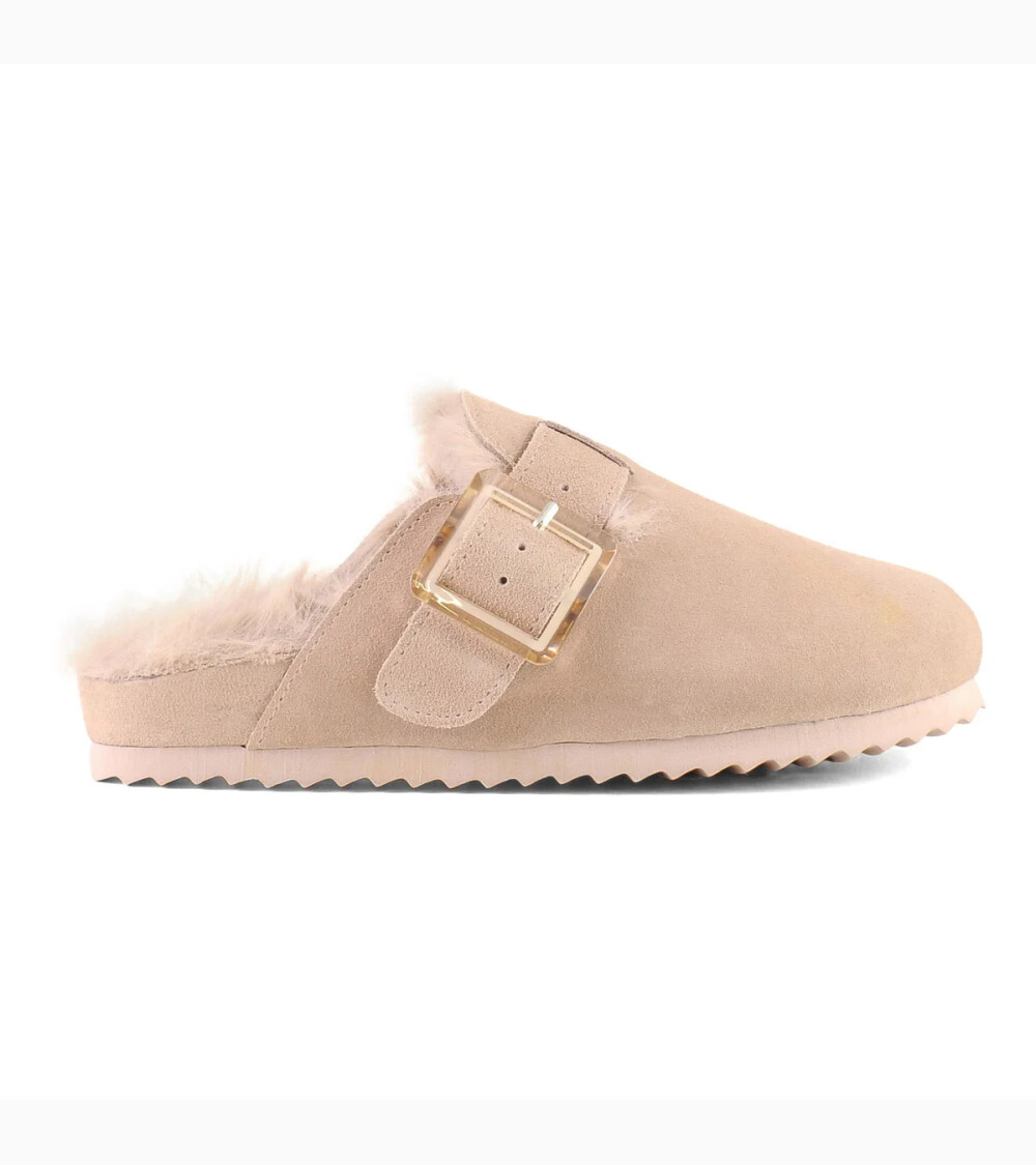 Pantofole aperte in camoscio Colors Of California