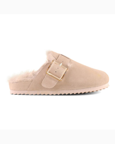 Pantofole aperte in camoscio Colors Of California
