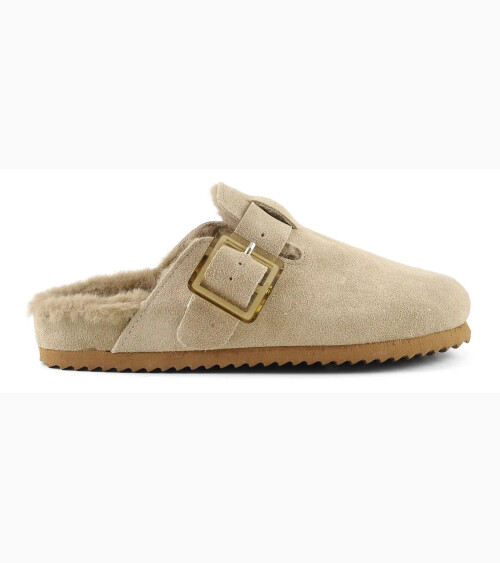 Pantofole aperte in camoscio Colors Of California