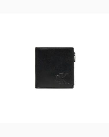 Calvin Klein porte-cartes en cuir avec zip