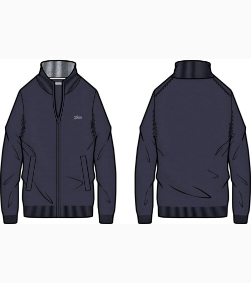 Guess sudadera cremallera y cuello alto