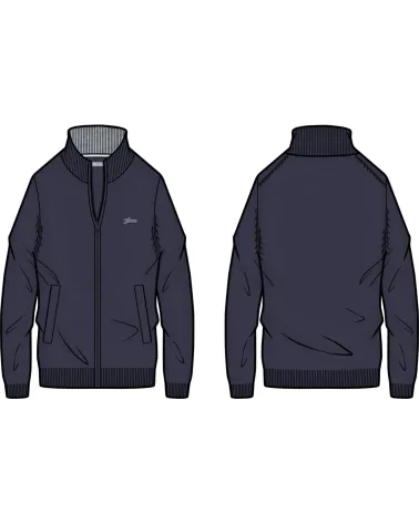 Guess zip-up sweatshirt and high collar