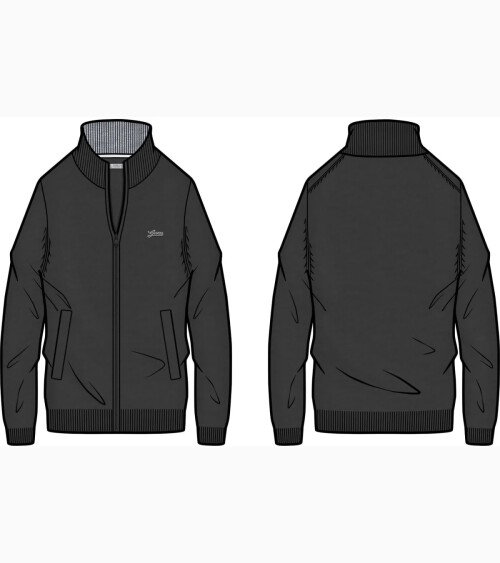 Guess sudadera cremallera y cuello alto