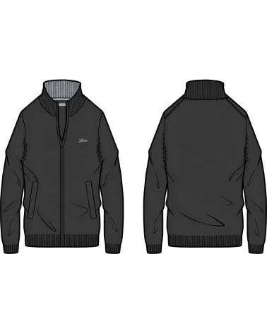 Guess zip-up sweatshirt and high collar