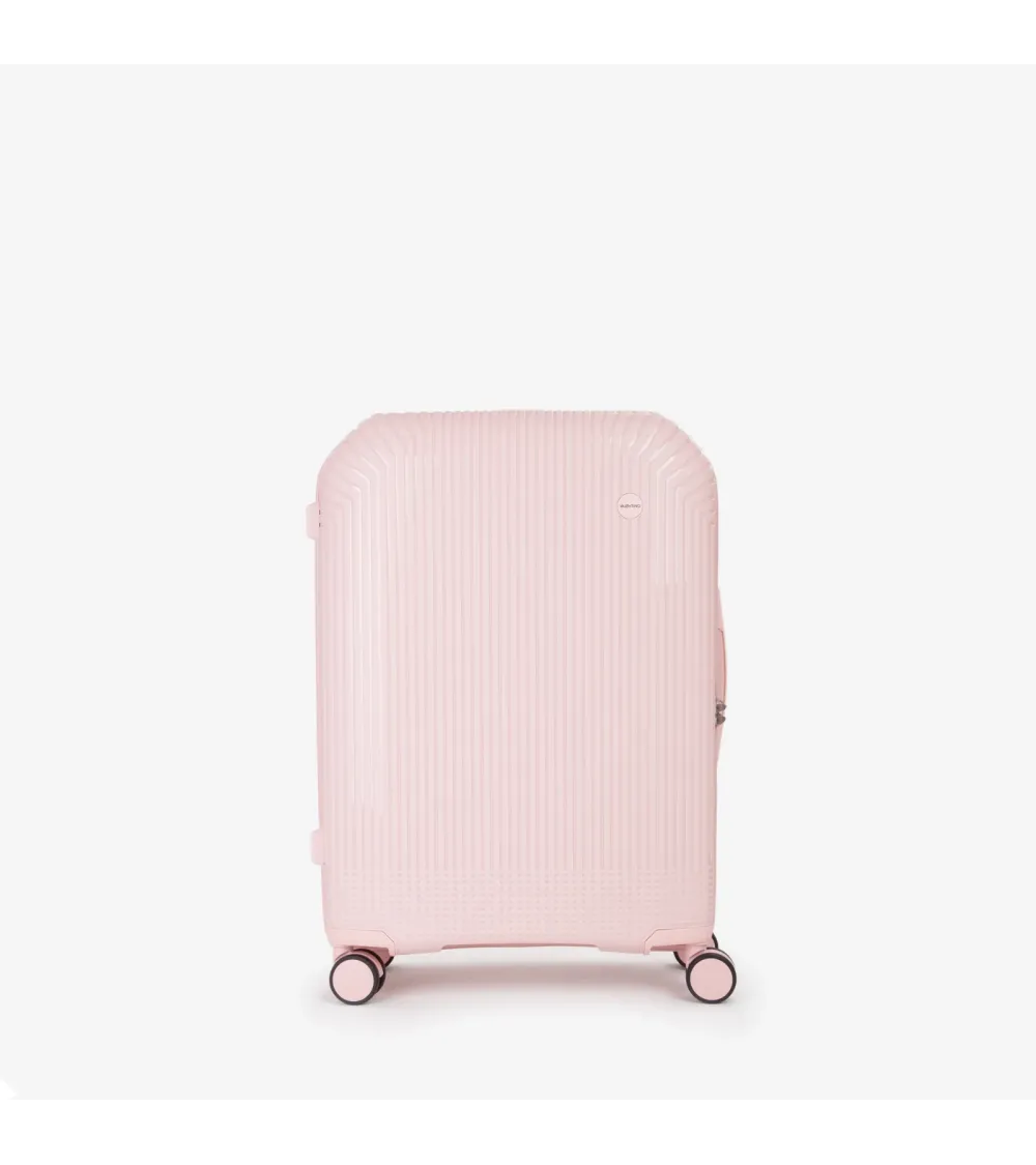 Mario Valentino hard-shell suitcase wheels