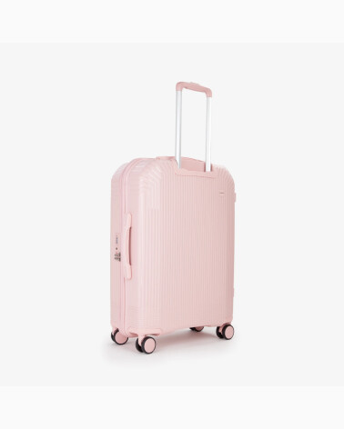 Mario Valentino hard-shell suitcase wheels