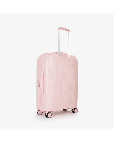 Mario Valentino hard-shell suitcase wheels