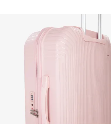 Mario Valentino hard-shell suitcase wheels