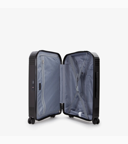 Mario Valentino hard-shell suitcase wheels