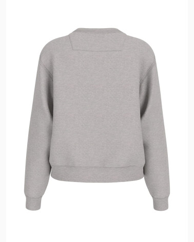 Guess sudadera de cuello redondo con logo central