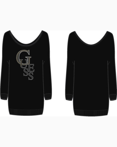Guess maglia logo e strass