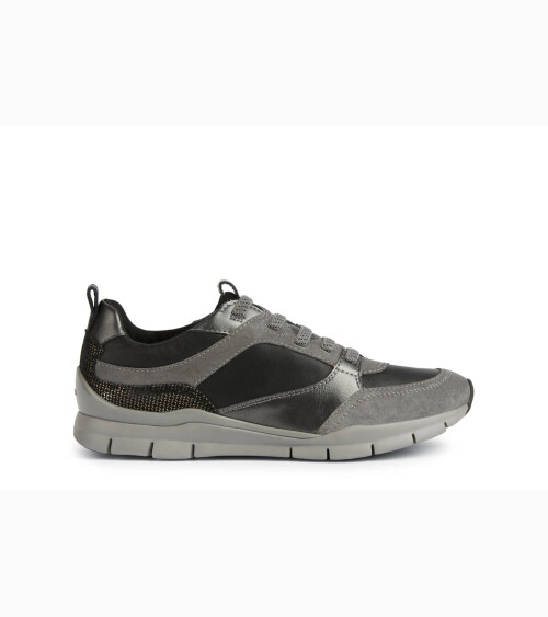 Geox sneakers alte con tomaia in materiale misto