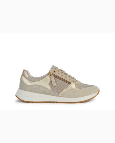 Geox Sneakers mit Schnürsenkeln und Reißverschluss