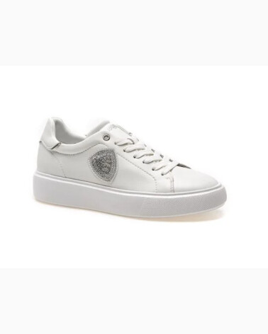 Blauer low sneakers with logo and thick sole