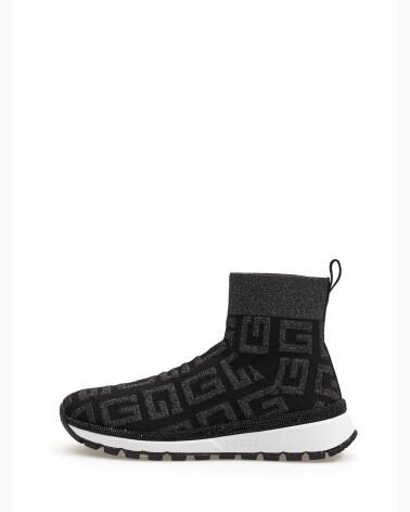 Guess zapatillas altas slip-on de tela