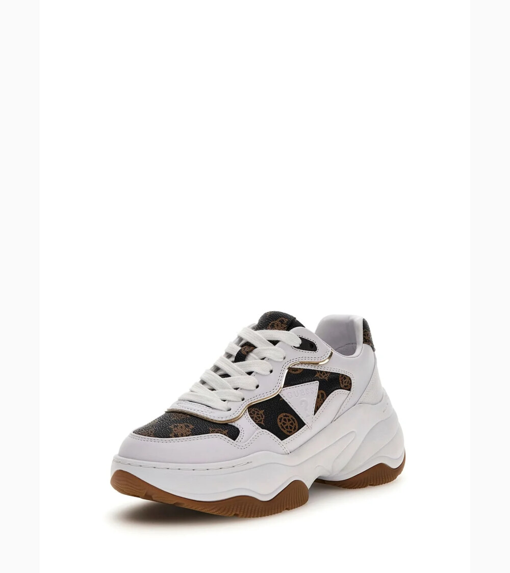 Guess sneakers alte con tomaia in tessuto