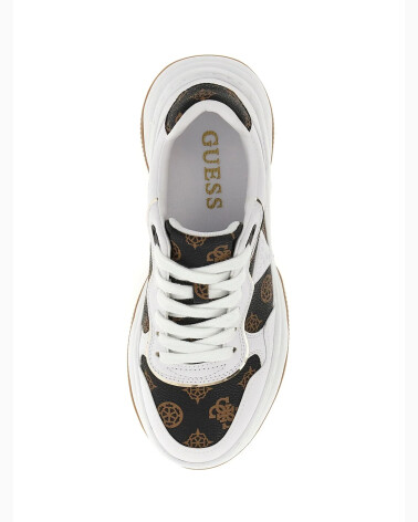 Guess zapatillas altas con parte superior de tejido