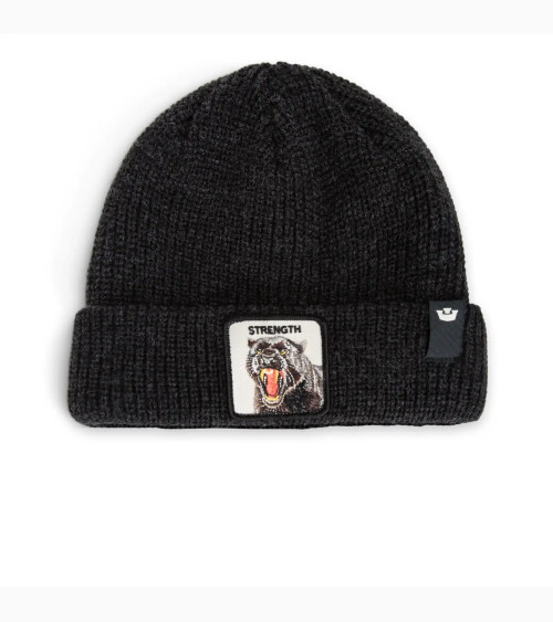 Goorin Bros Mütze mit umgeschlagenem Rand und Applikation