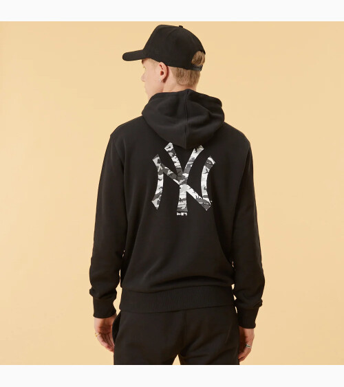 New Era hoodie with logo on the back