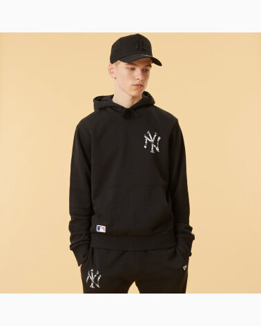 New Era sudadera con capucha con logo en la parte posterior