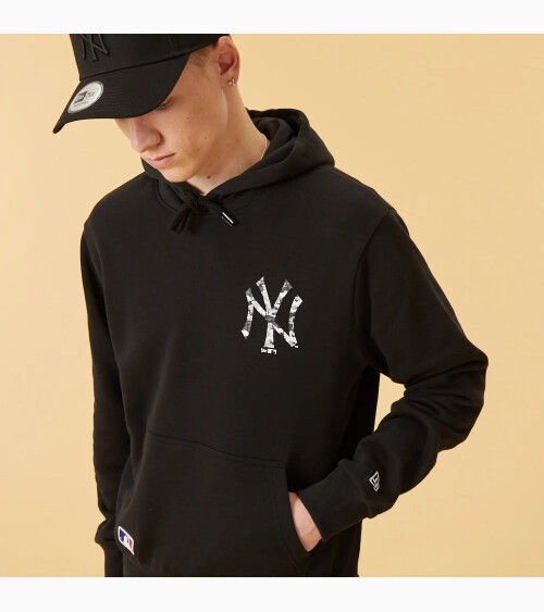 New Era hoodie with logo on the back