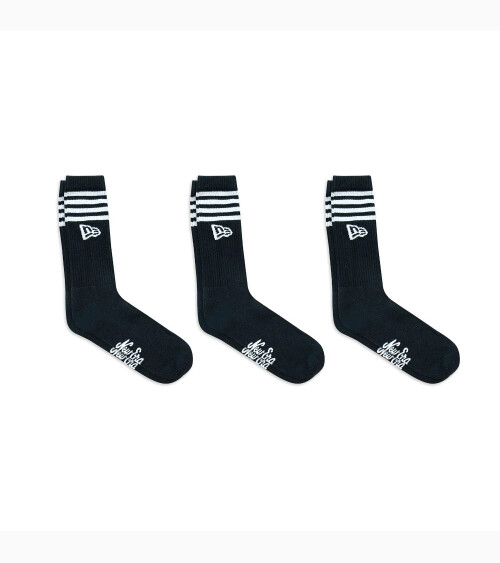 New Era Stripes Crew Socks 3 Pack