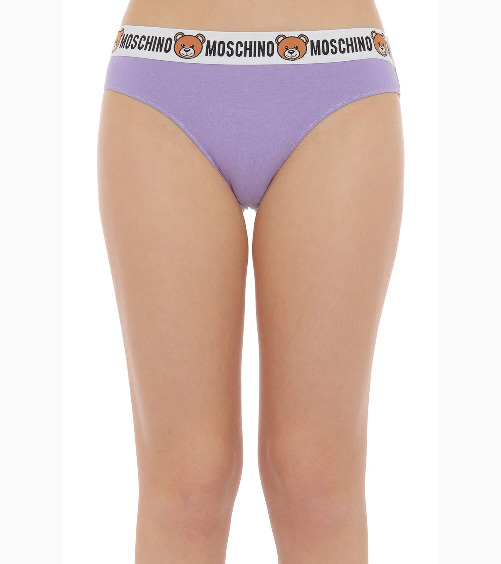 Moschino briefs with logo elastic