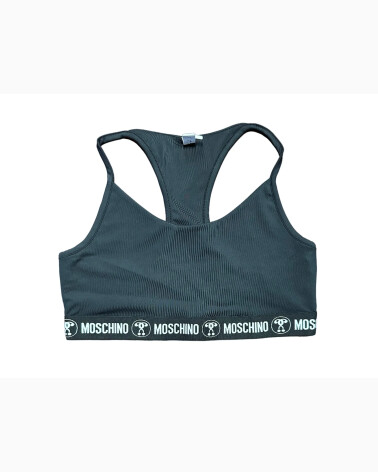 Moschino elastic band logo bra