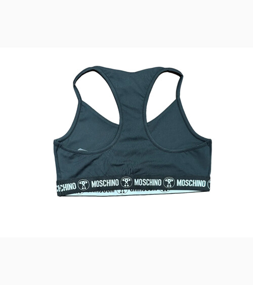 Moschino elastic band logo bra