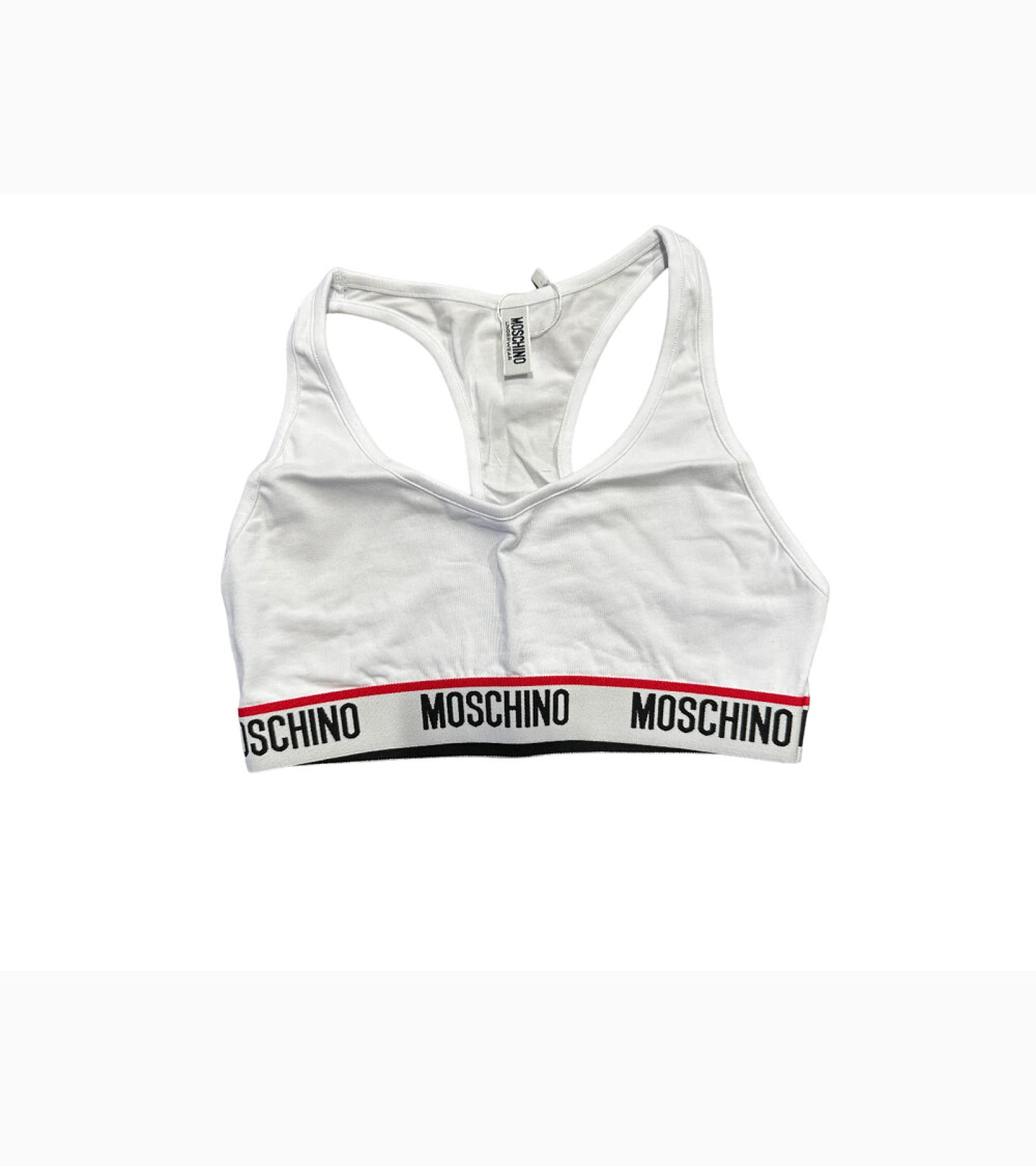 Moschino logo band bra