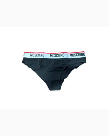 Tanga Moschino con cinturilla elástica y logo