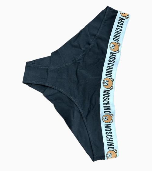 Moschino culottes con elástico logo y oso