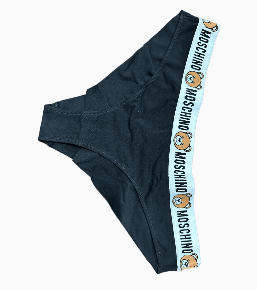 Moschino logo elasticated culottes and bear