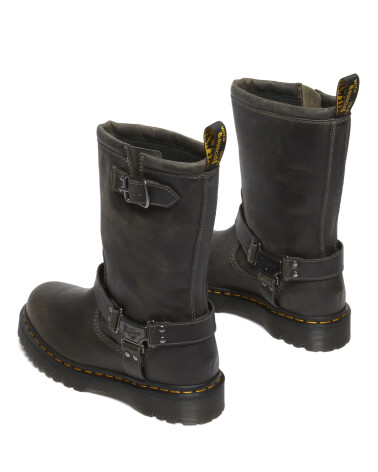Dr Martens stivali alti con zip laterale