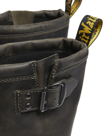 Dr Martens stivali alti con zip laterale