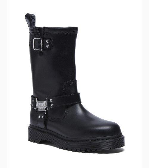 Dr Martens stivali alti fibbie e zip