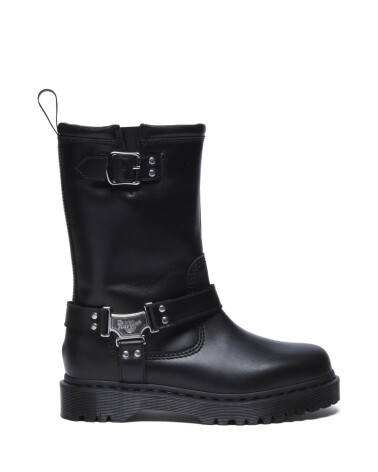 Dr Martens hohe Stiefel Schnallen und Reißverschluss