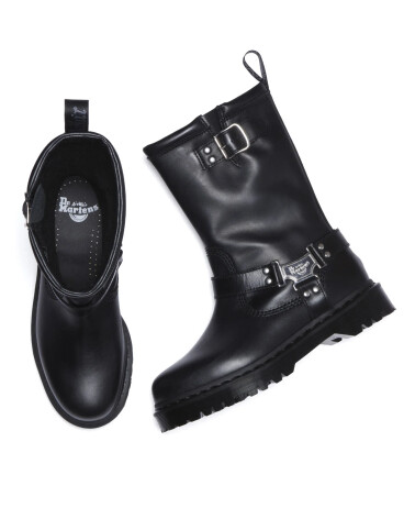Dr Martens stivali alti fibbie e zip