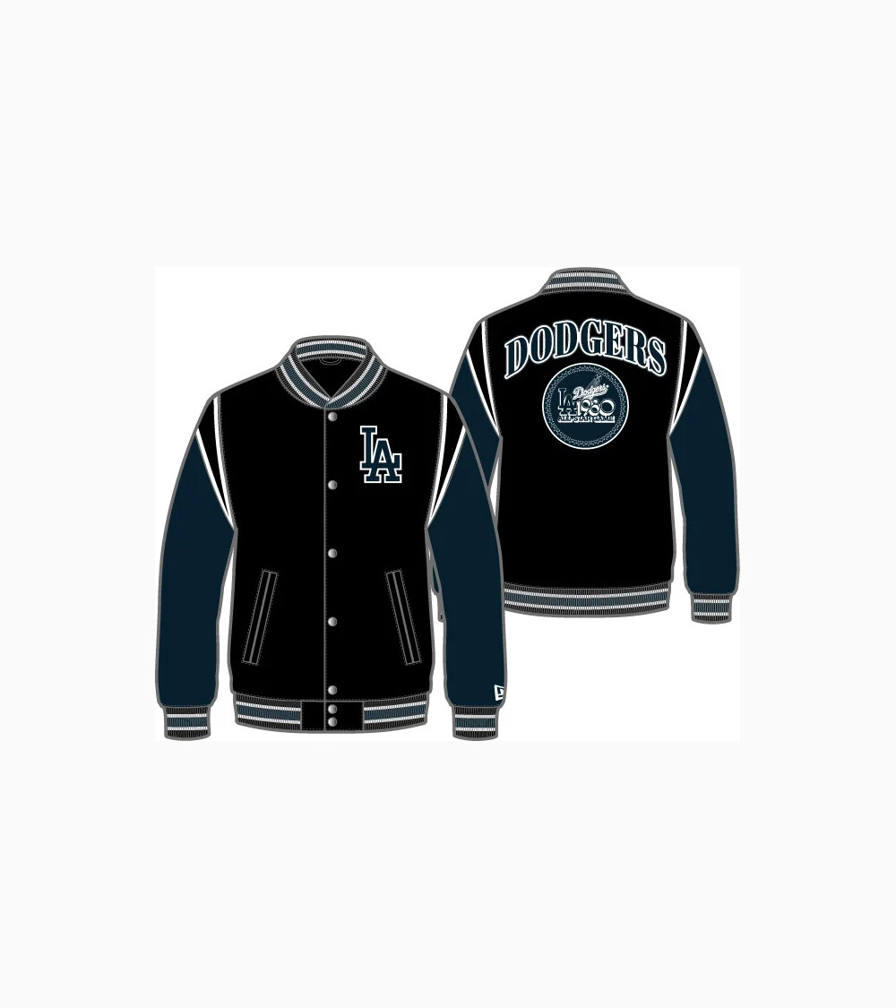 New Era MLB Dodgers jacket with embroidery