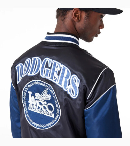 New Era MLB Dodgers jacket with embroidery