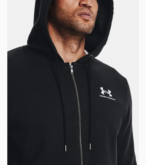 Under Armour felpa cappuccio e zip Essential