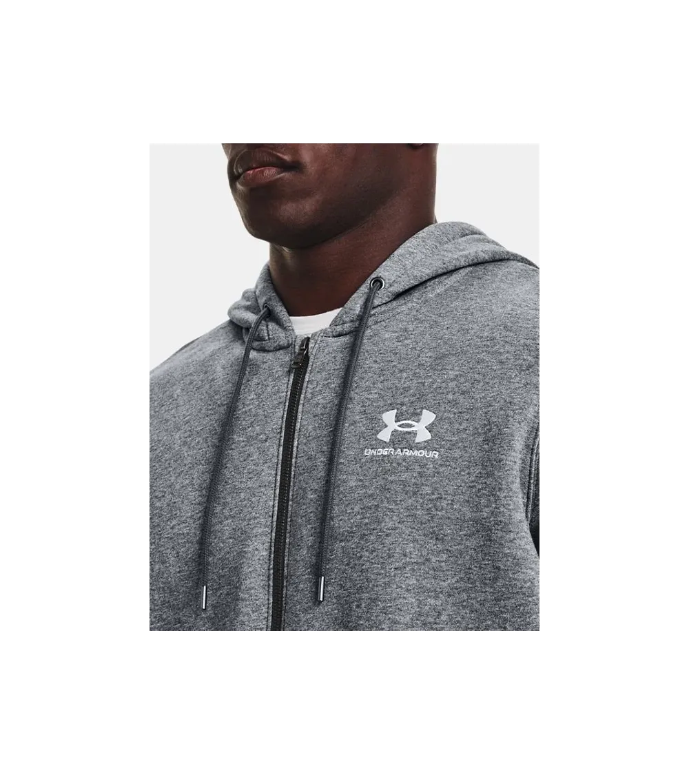 Under Armour felpa cappuccio e zip Essential