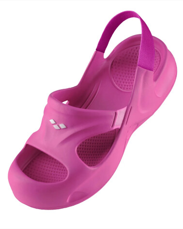 Arena pool flip flops with back strap