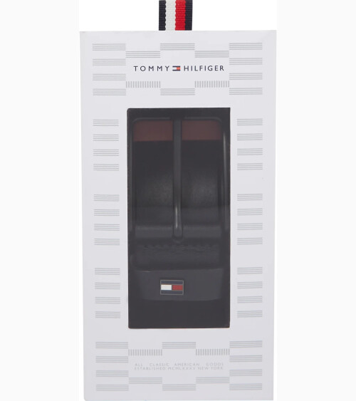Cintura in pelle Tommy Hilfiger con fibbia metallica
