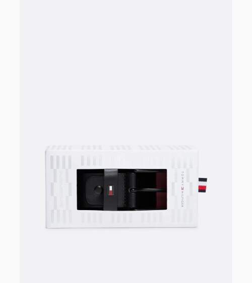 Cintura in pelle Tommy Hilfiger con fibbia metallica