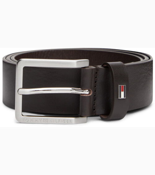 Tommy Hilfiger Leder Gürtel mit Schnalle
