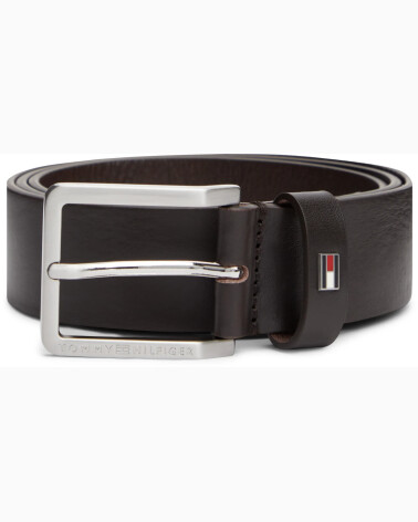 Cinturón de cuero Tommy Hilfiger con hebilla